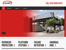 Tablet Screenshot of mcivercontractors.com.au